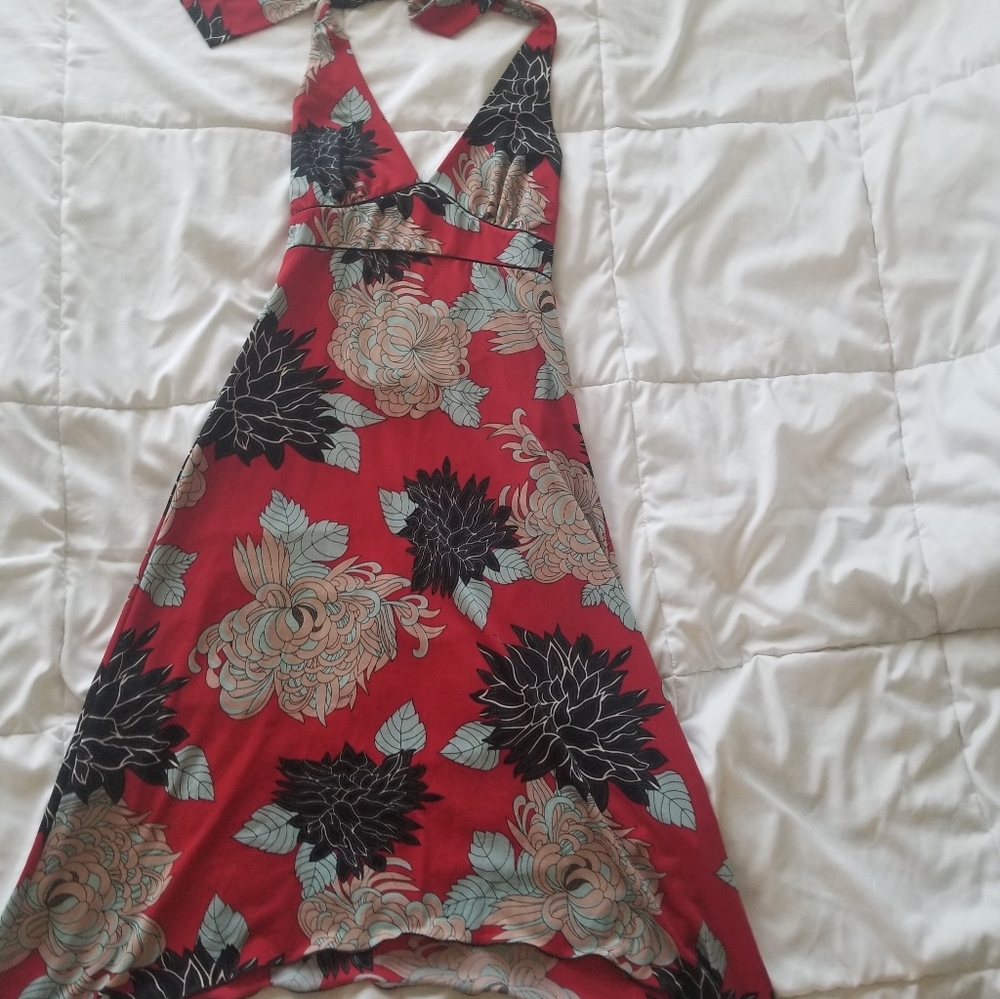 Halter floral dress